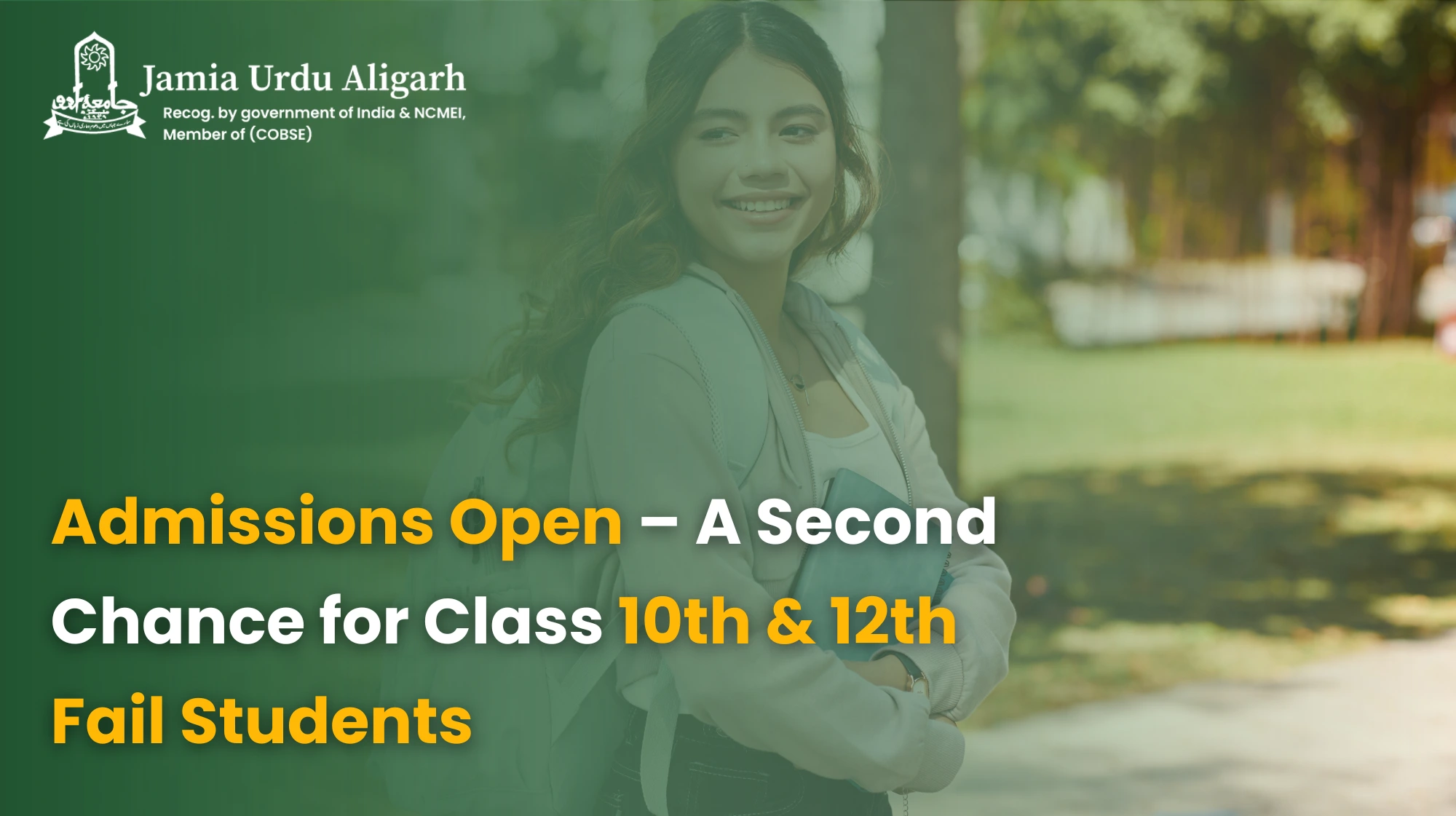 Admissions Open for Class 10th & 12th Fail Students | Second Chance