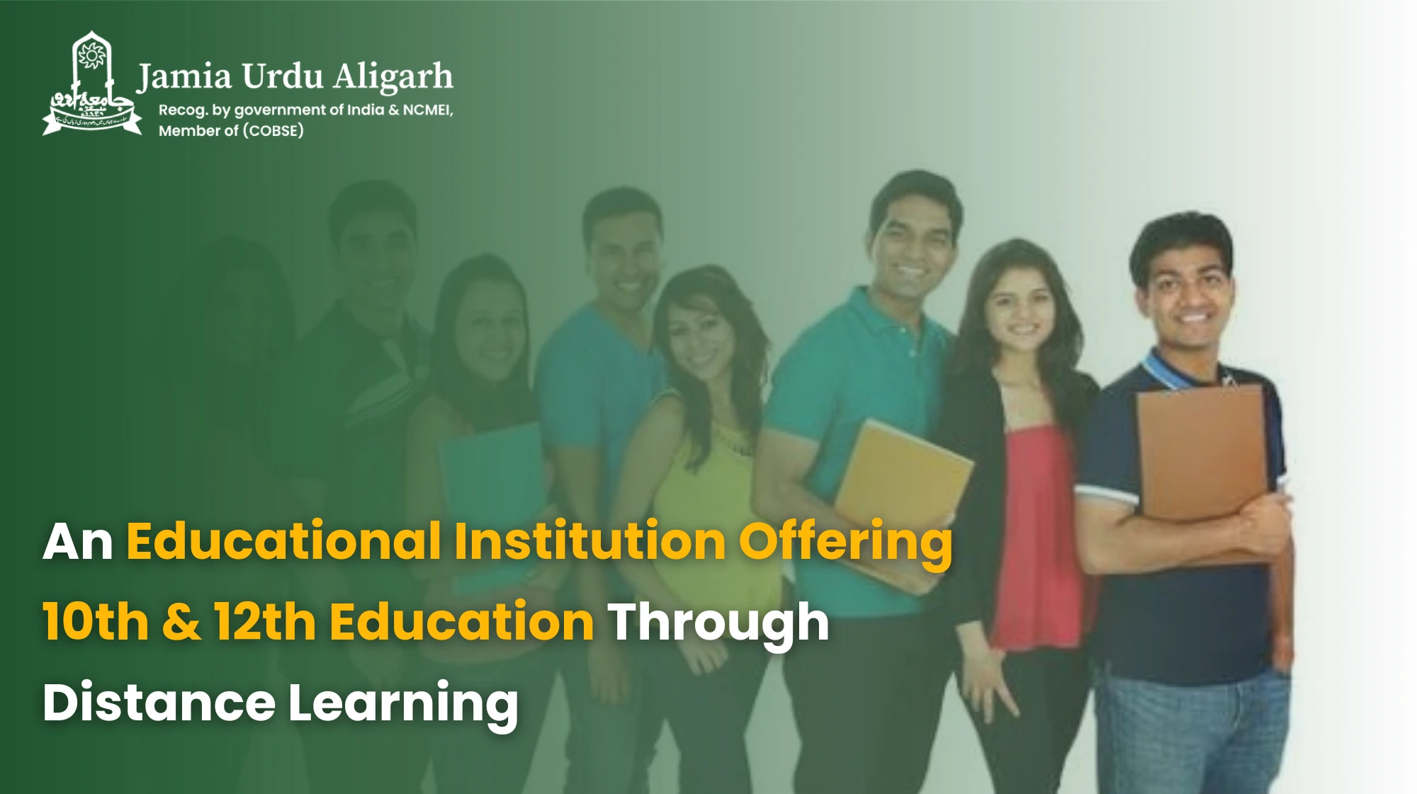 An Educational Institution Offering Secondary and Senior Secondary Programmes Through Open and Distance Learning