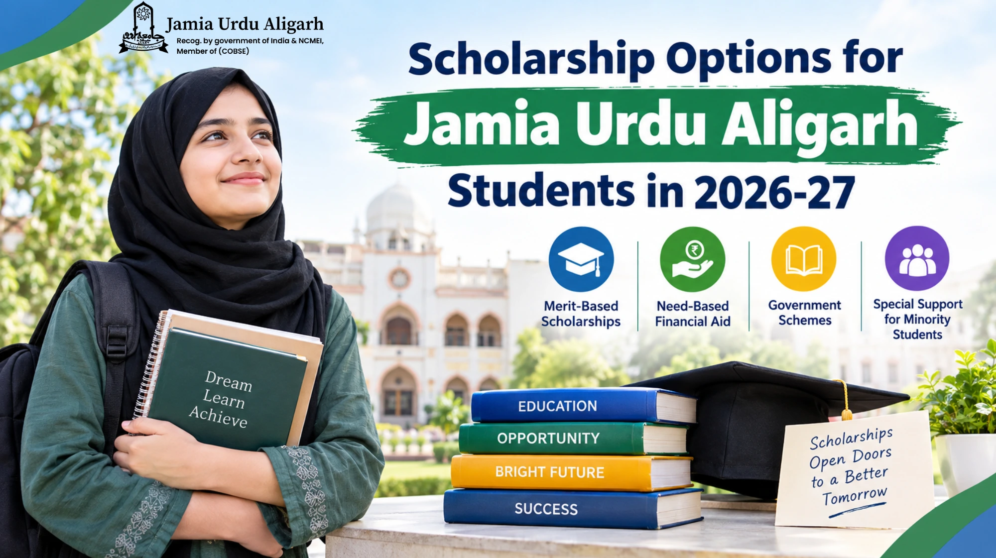 Scholarship Options for Jamia Urdu Aligarh Students in 2026-27