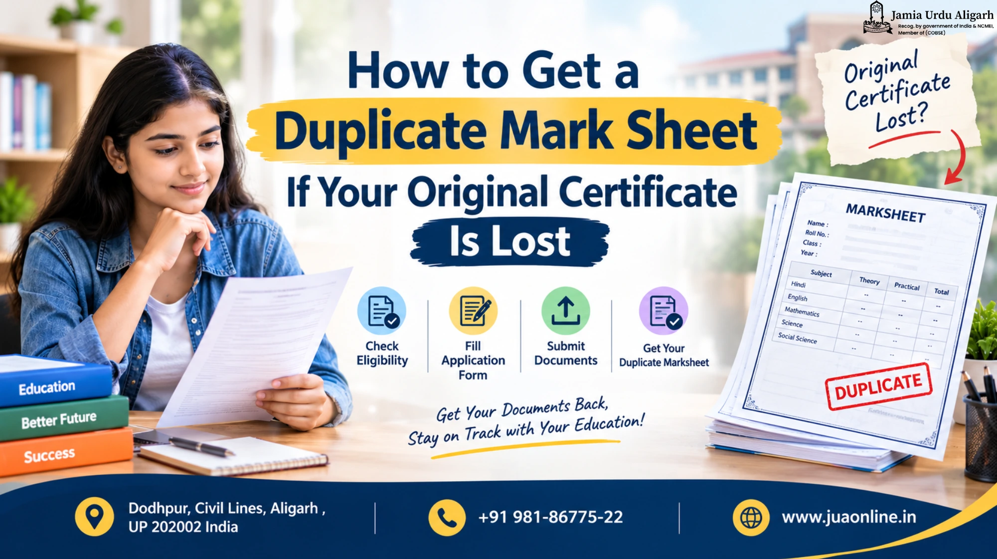 How to Get a Duplicate Marksheet if Lost: Complete Guide